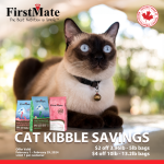 Up to $4 FirstMate cat kibble