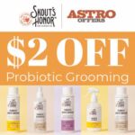 $2 off Skout's Honor Probiotic Grooming products